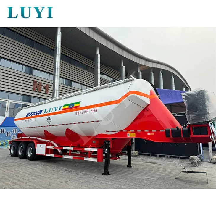 3-Axis 40 köbméteres függőleges portartályos félpótkocsi