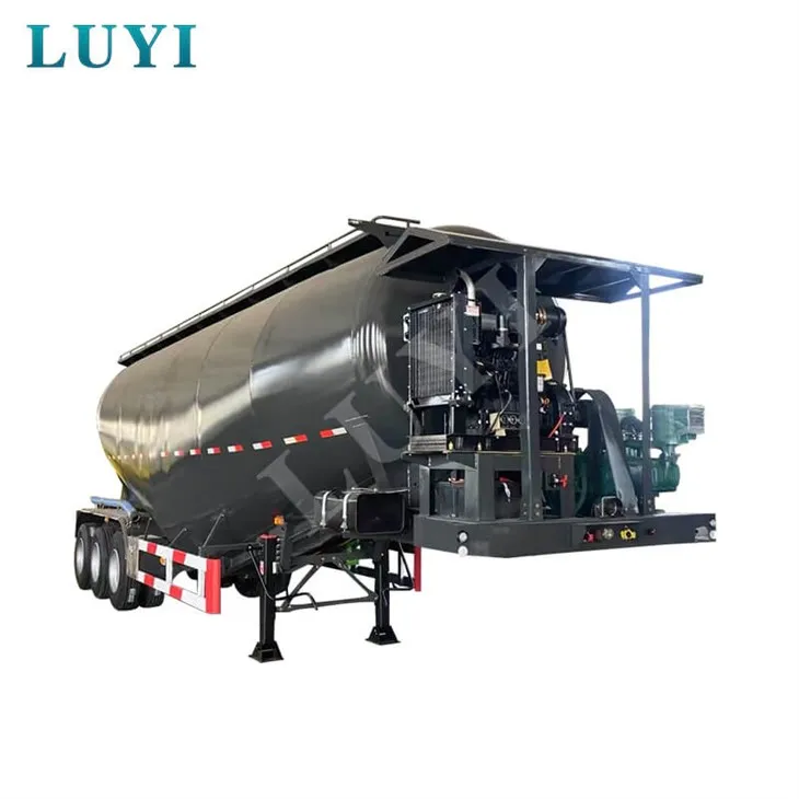 3-tengelyes 35- köbméteres fekete cement tartályos félpótkocsi