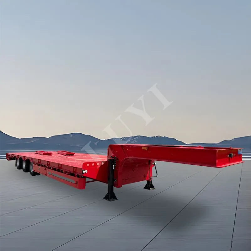 3-tengelyes 80- tonnás alacsony alvázú félpótkocsi