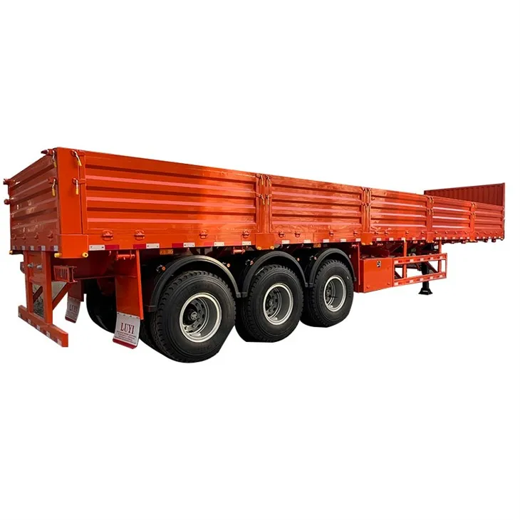 3 tengelyes kerítés utánfutó rakomány oldalfalú teherautó félpótkocsi