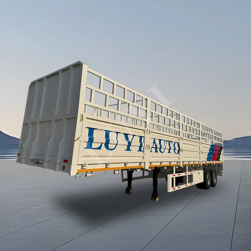 30 tonnás 60 tonnás magas kerítésű félpótkocsi