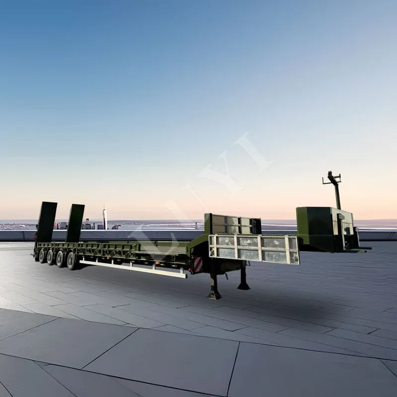 4-tengelyes 60 tonnás Gooseneck Lowboy Félpótkocsi