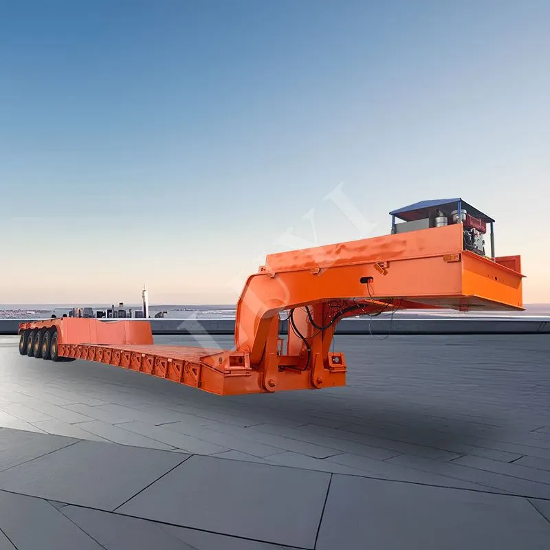 5-tengelyes Levehető Gooseneck Lowboy Félpótkocsi