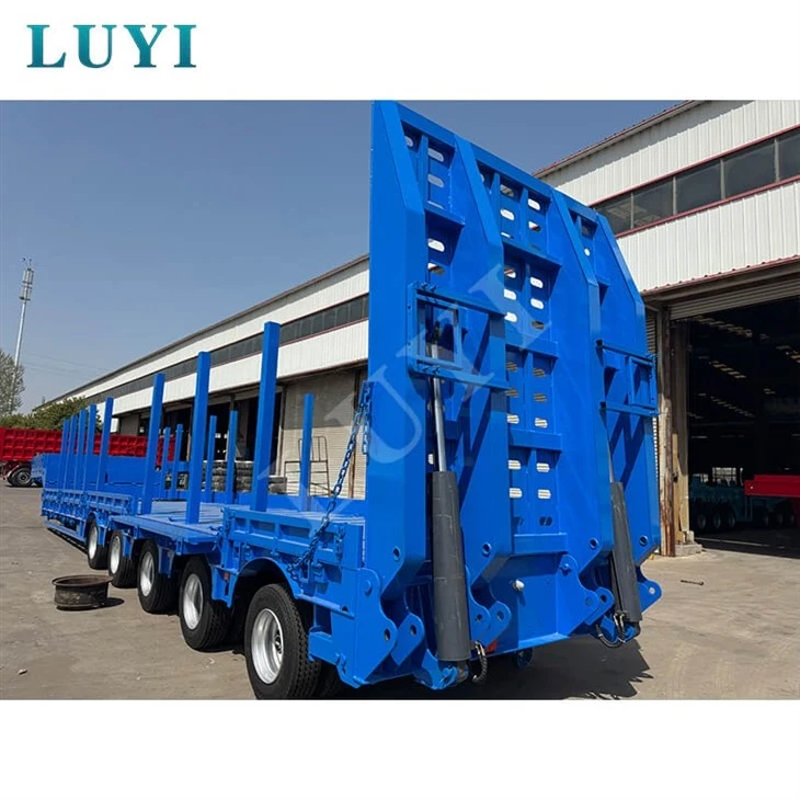 Brand New 5-axle 60-ton Heavy-duty Low-bed Truck, Retractable Low-bed Semi-trailer best