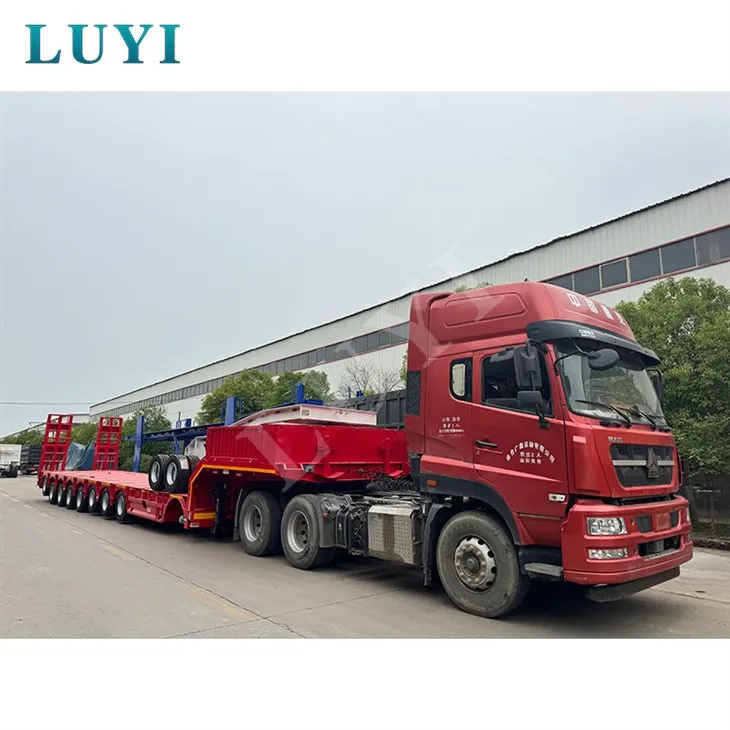 8 tengelyes hattyúnyakú, 80 tonnás félpótkocsik