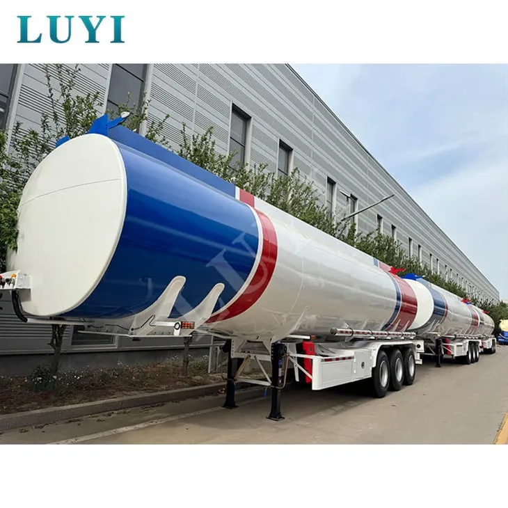 Vadonatúj 3 tengelyes 45 000 literes 3 rekeszes, testreszabható olajtartályos teherautó utánfutó