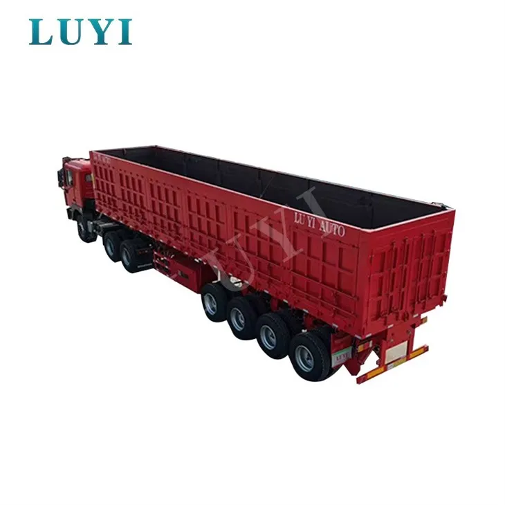 Személyre szabott oldalsó billenős félpótkocsi közvetlen