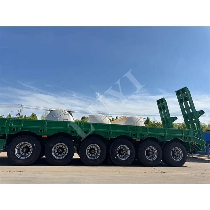 6 tengelyes, kiváló minőségű síkágyas pótkocsi konténer