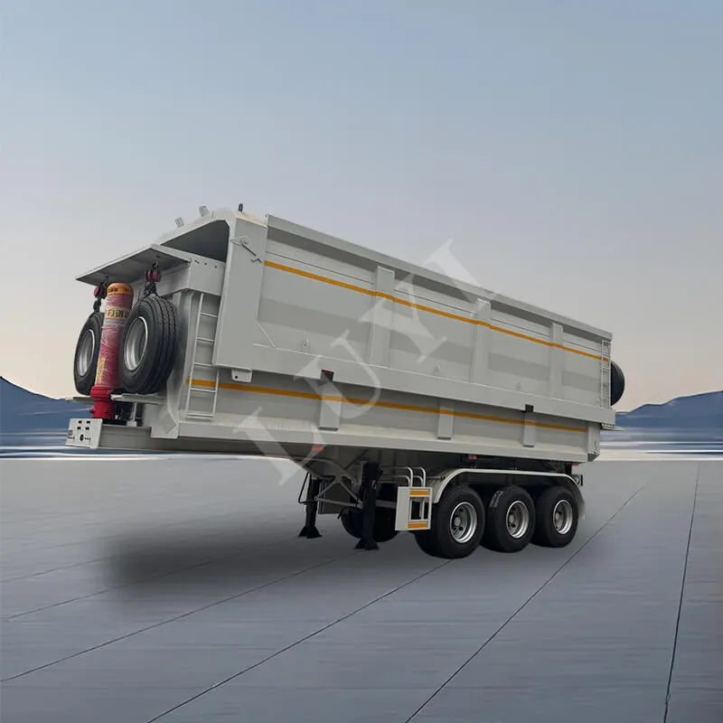 Három - 60 tengely - 80 tonnás hátsó - Tipping Dump félpótkocsi